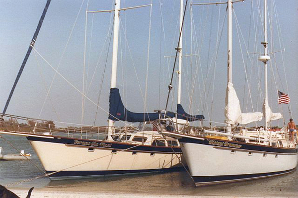 Irwin 65s on the              beach