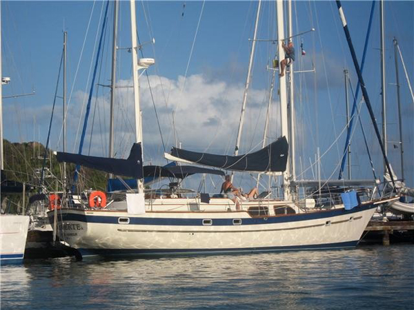 Liberte docked in               Saint Martin